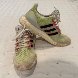 Adidas Lime and Pink Athletic Sneakers